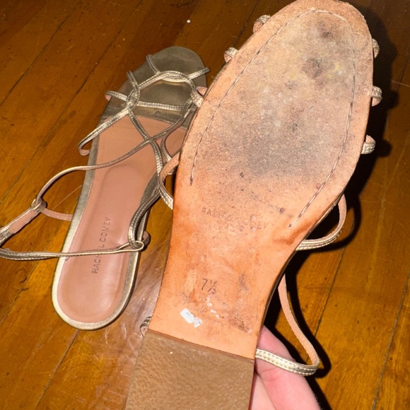 Rachel Comey gold flat sandals - Picture 2 of 4